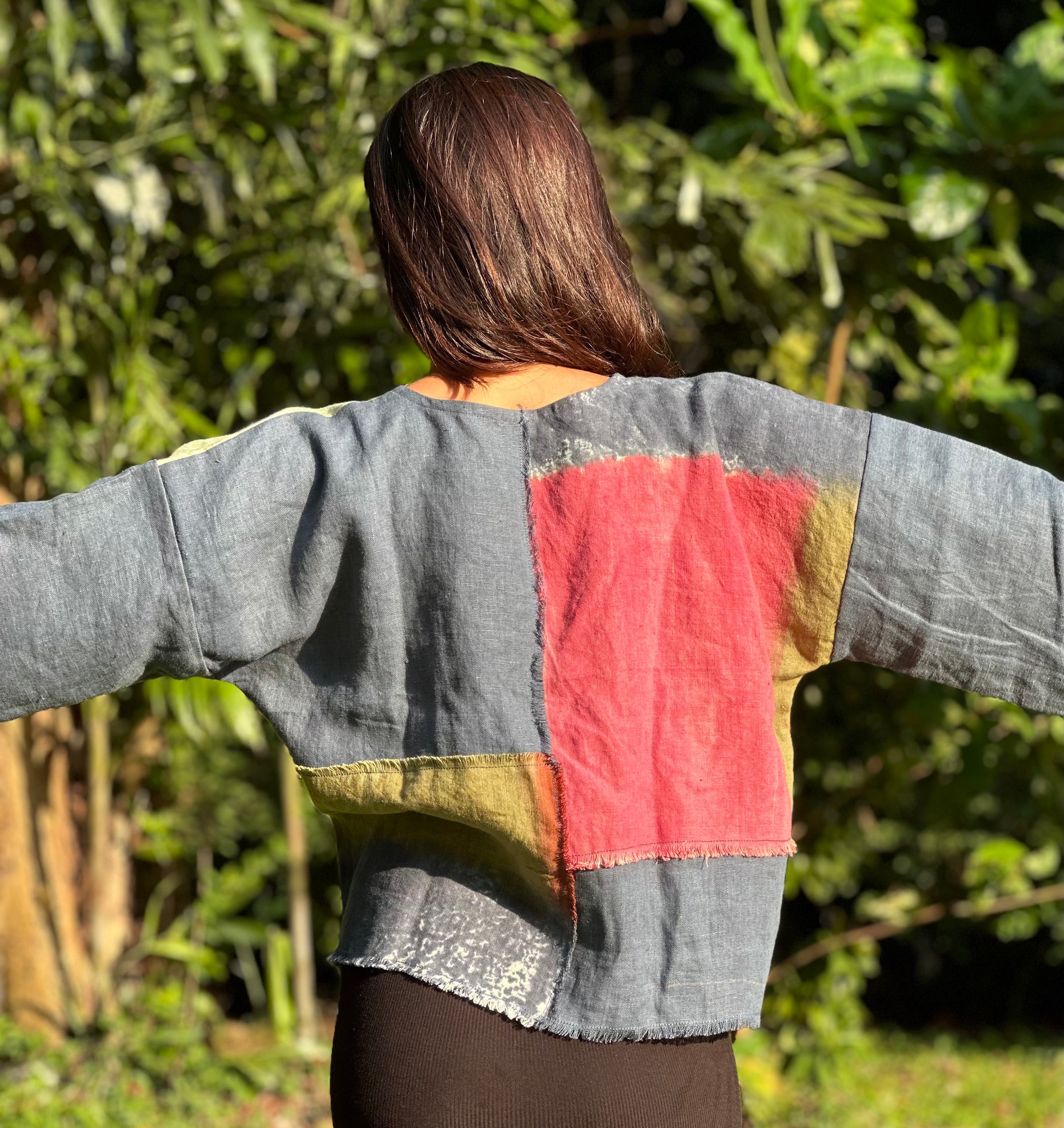 Abstract Patch Jacket