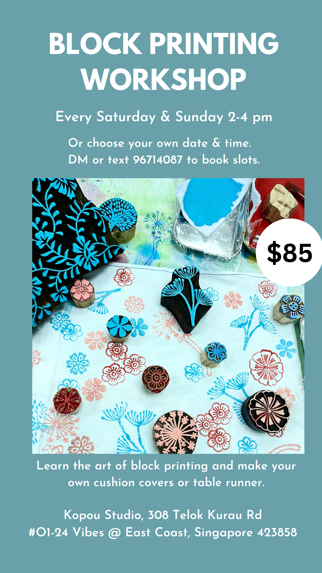 Block Printing Workshop