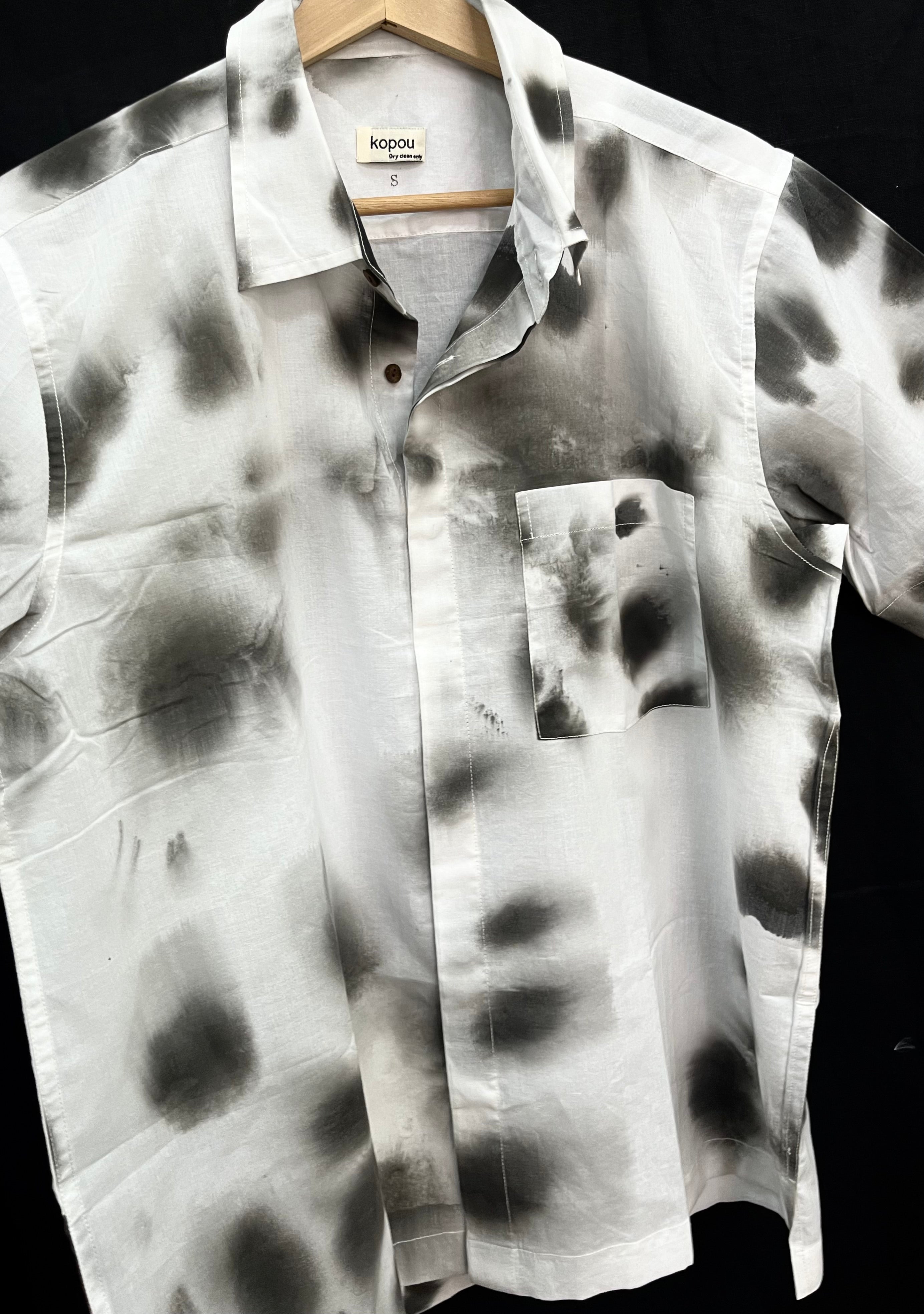 Black watercolour shirt