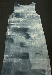 Grey Abstract Print Dress